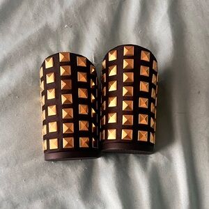 Pashion Footwear Studded Black and Gold 4 inch heel kit